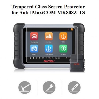 Tempered Glass Screen Protector For Autel MaxiCOM MK808Z-TS